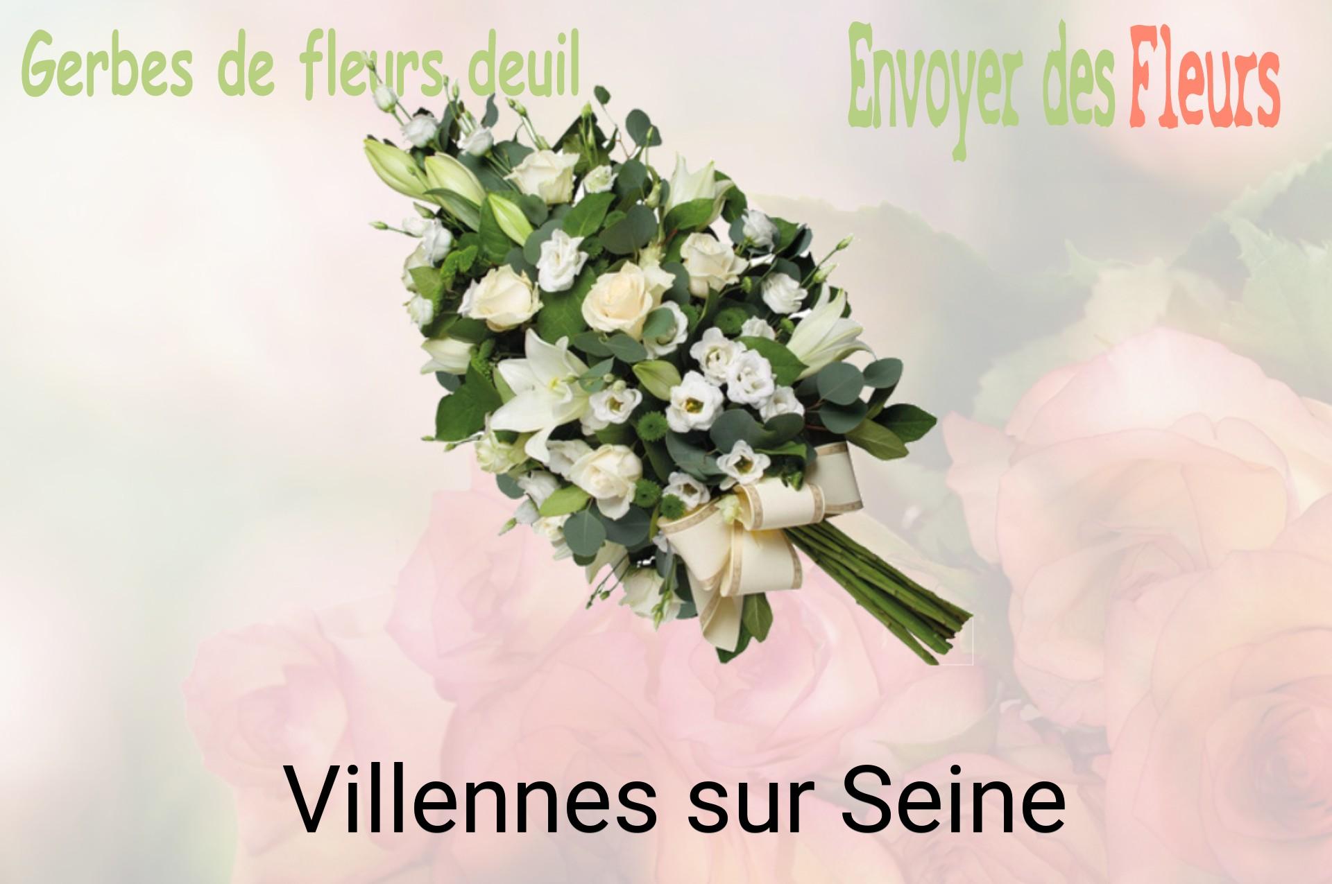 Gerbe de fleurs de deuil livrée à Villennes-sur-Seine